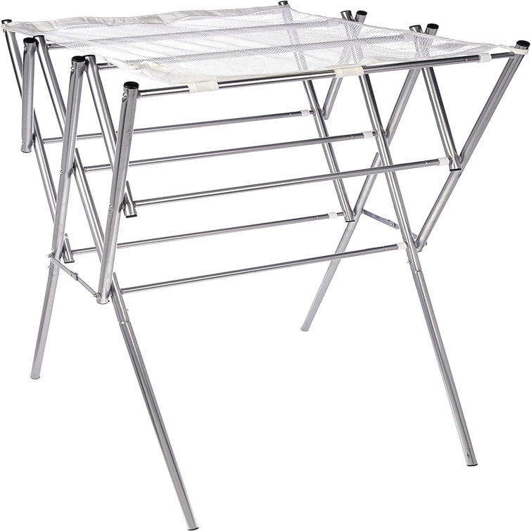 Rebrilliant Stainless Steel Foldable Gullwing Drying Rack Wayfair Canada